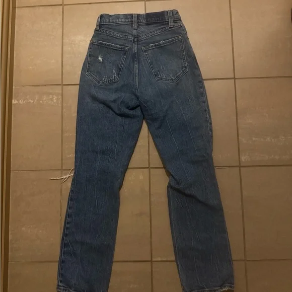 Abercrombie & Fitch Curve Love Ultra High-Rise 90’s Straight-Leg Jeans 23/000S - Picture 4 of 4